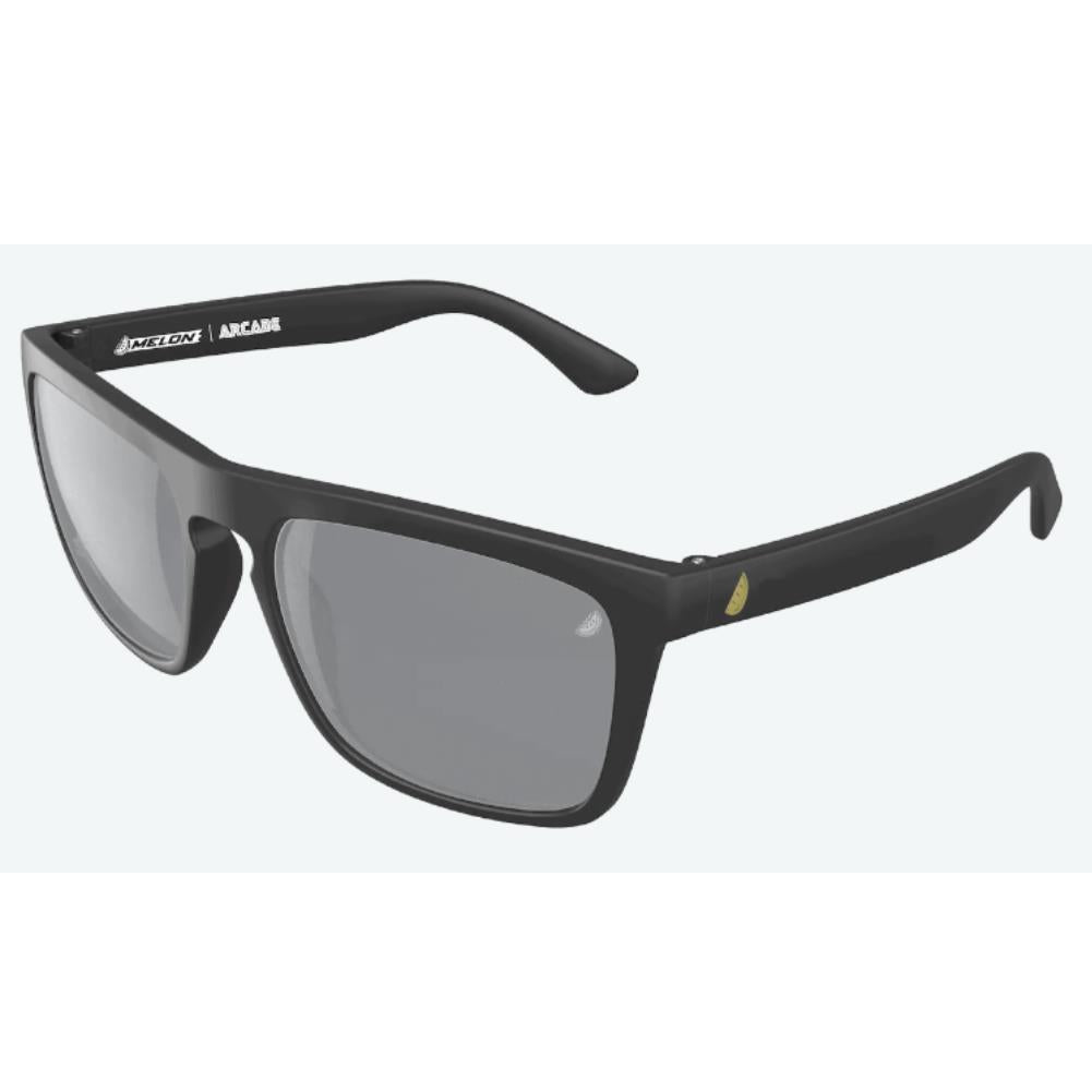 Melon Arcade Sunglasses Black - Gold icons - Photochromic Smoke