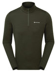 Montane Men's Dart Zip Neck T-Shirt (Oak Green) main