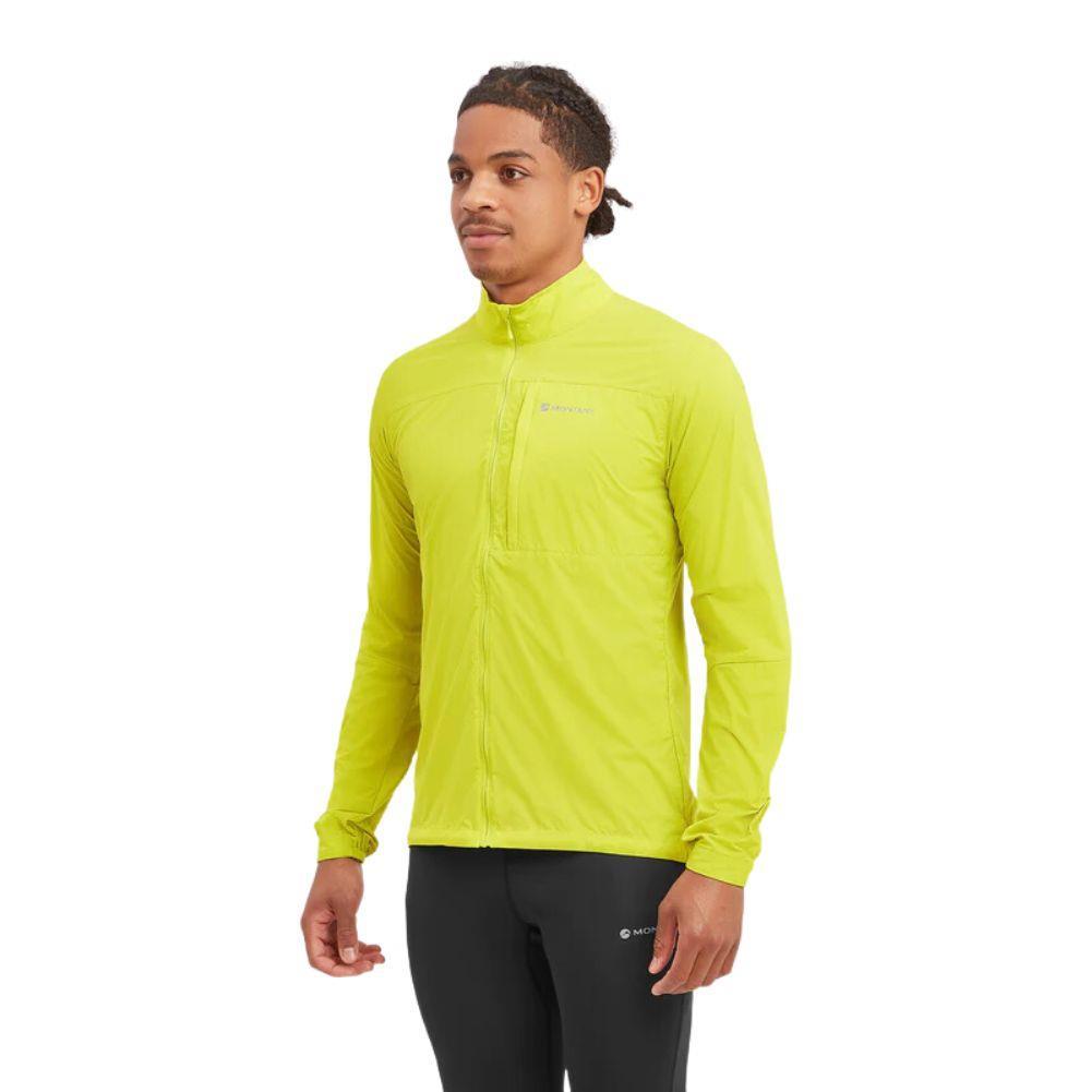 Montane Men&#39;s Featherlite Windproof Jacket (Citrus Spring) model angle