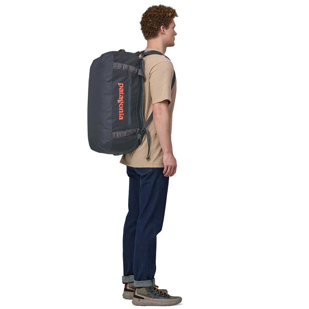 Patagonia Black Hole Duffel Bag 55L (Smoulder Blue) model angle