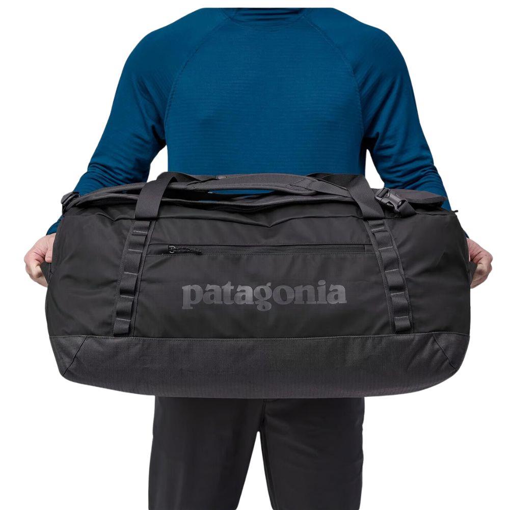 Patagonia Black Hole Duffel Bag 70L (Black) holding seither side
