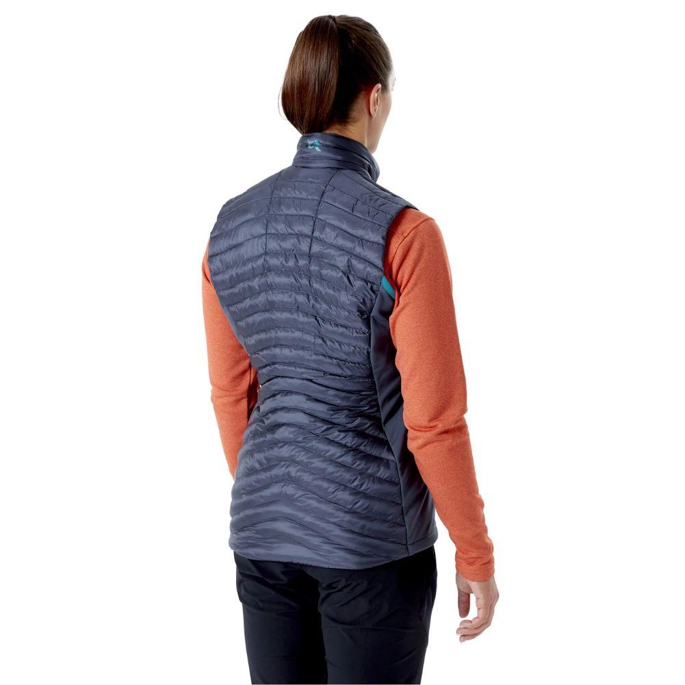 Rab Womens Cirrus Flex 2.0 Insulated Vest (Steel) model back angle