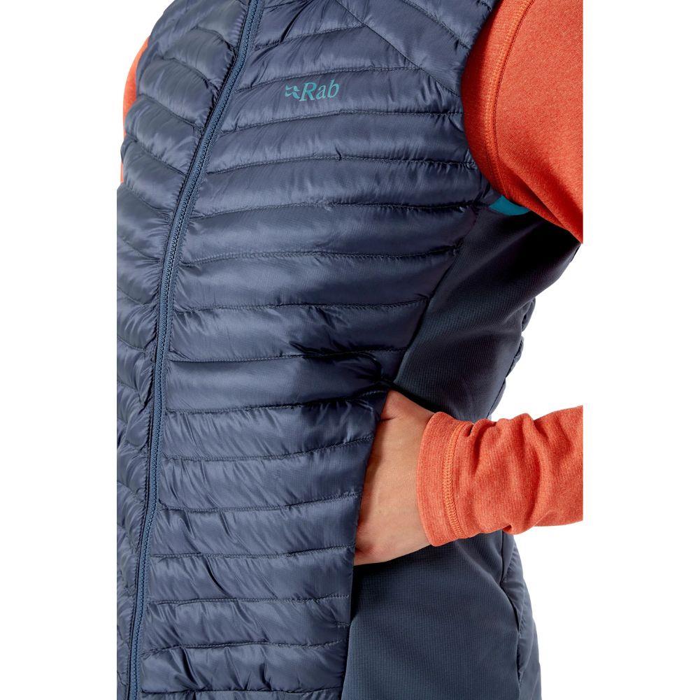 Rab Womens Cirrus Flex 2.0 Insulated Vest (Steel) model pocket