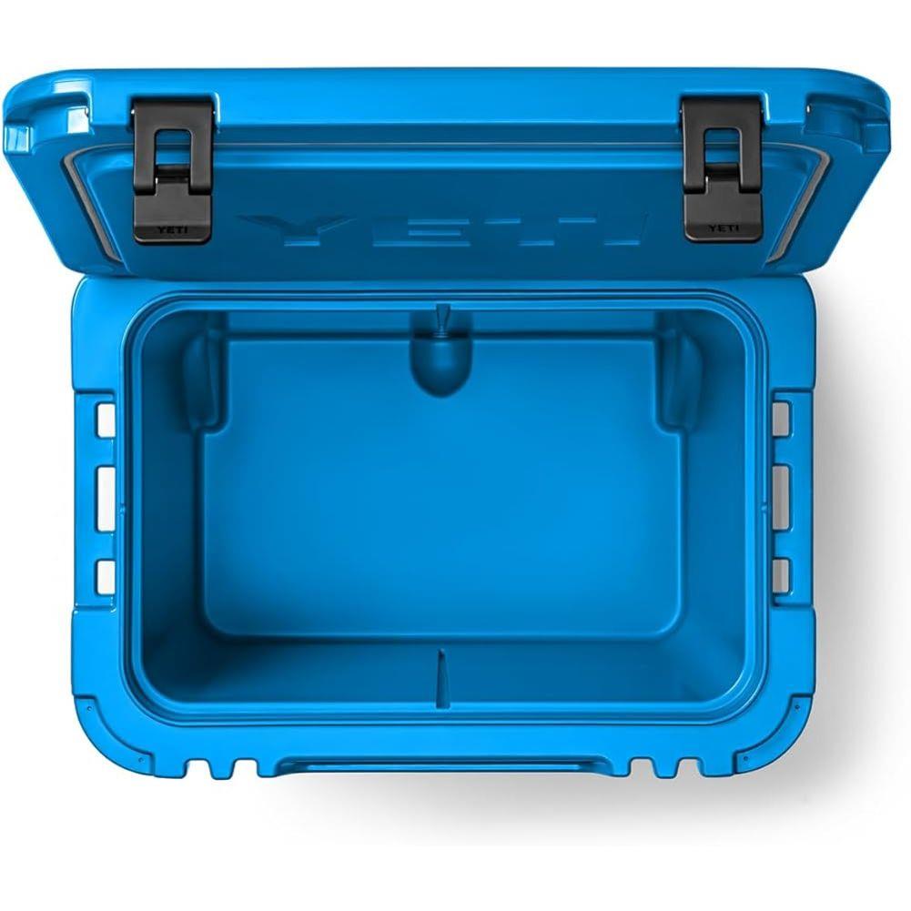 Yeti Roadie 60 Wheeled Cool Box (Big Wave Blue) inside 