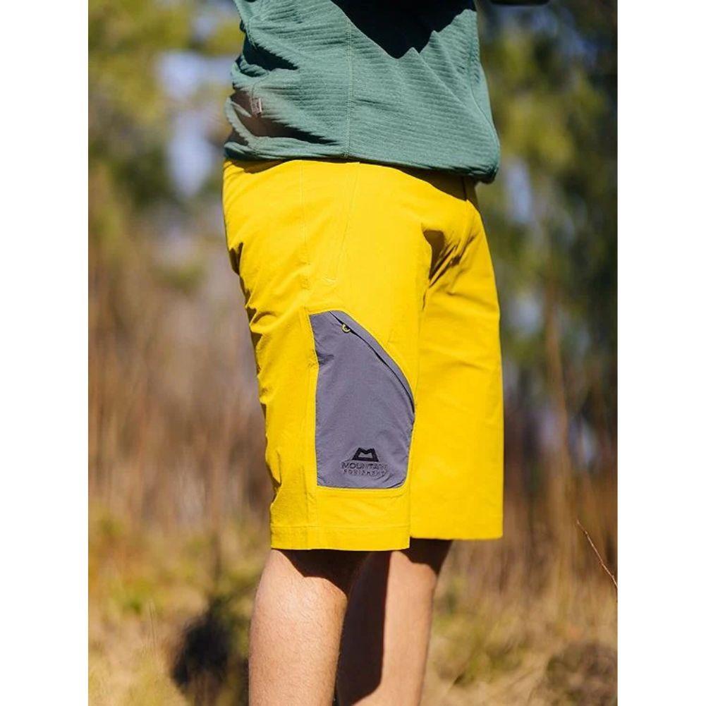 Mountain Equipment Men&#39;s Comici Shorts (Acid/Ombre) in the wild