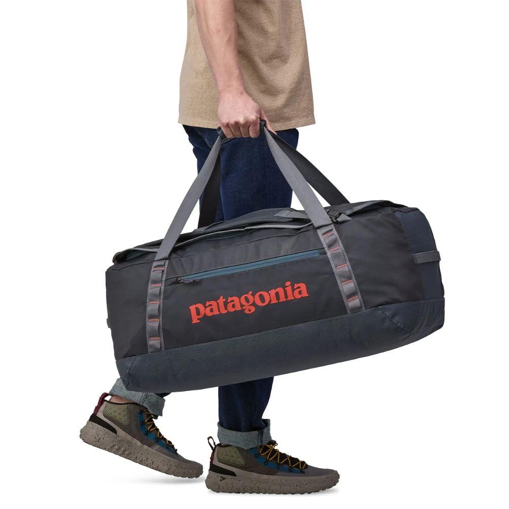 Patagonia Black Hole Duffel Bag 70L (Smoulder Blue) carying by hand
