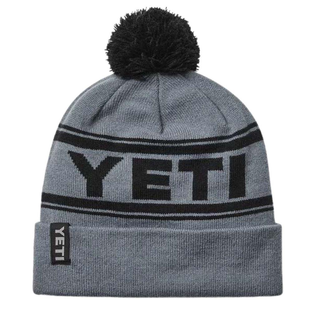 Yeti Logo Retro Knit Beanie (Grey/Black)