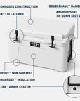 Yeti Tundra 45 Cool Box (King Crab) info