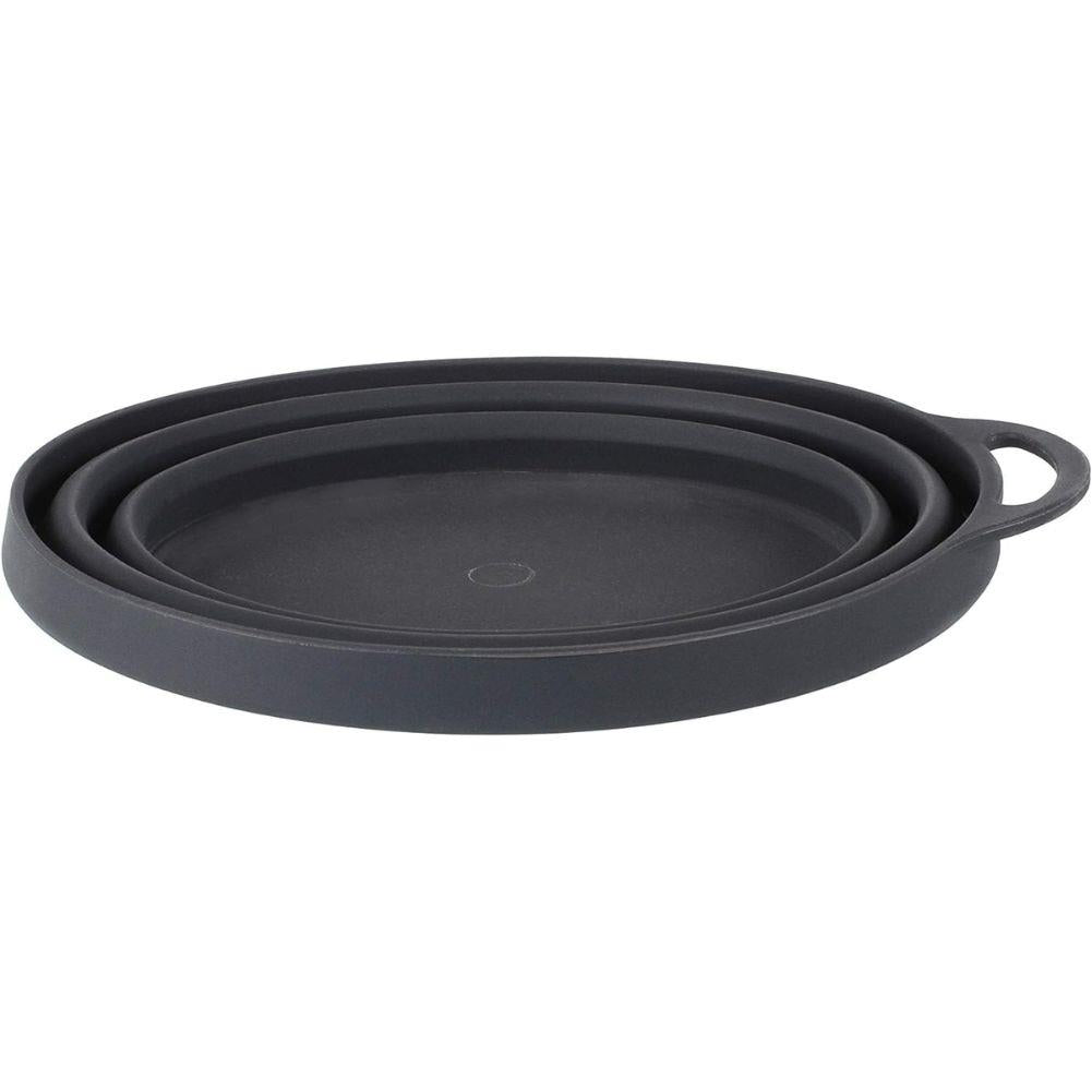Lifeventures Ellipse Collapsible Bowls (Graphite) flat