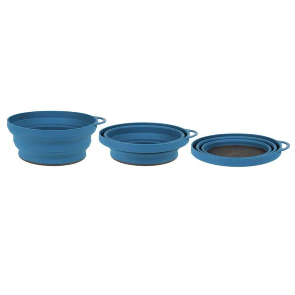 Lifeventures Ellipse Collapsible Bowls (Navy) levels