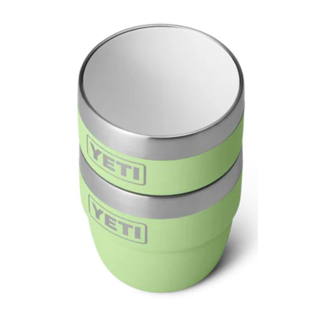 YETI Rambler 4 Oz Espresso Cups 2 Pack (Key Lime) stacklable top 