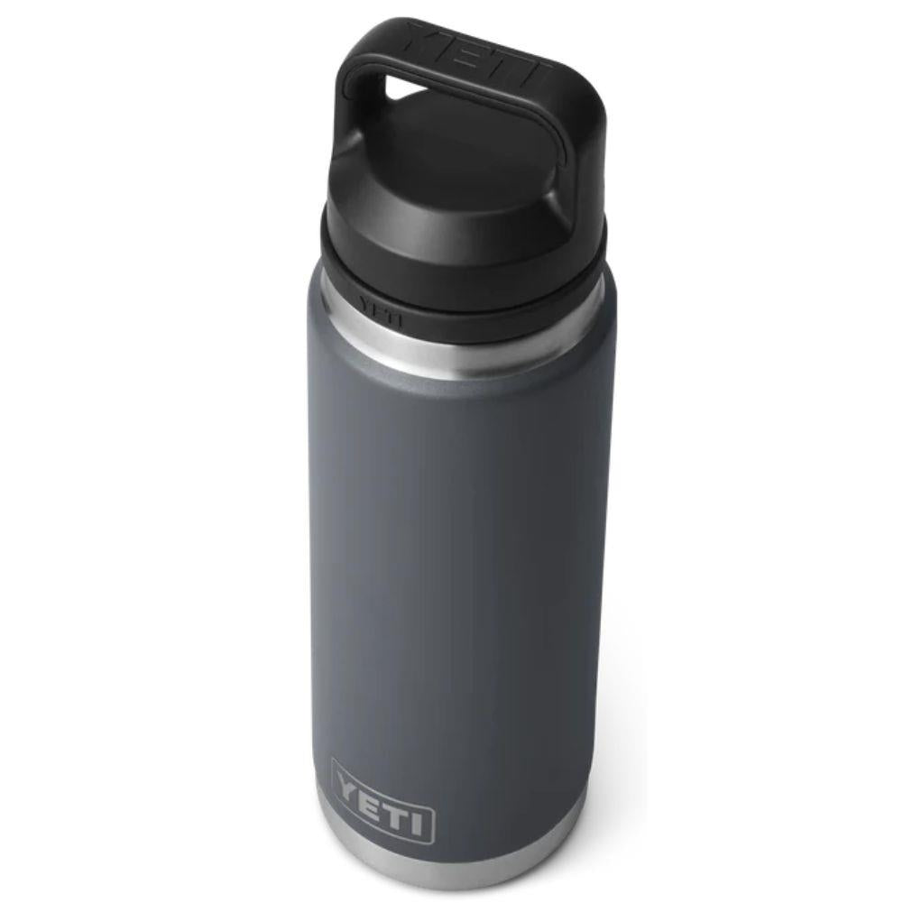 Yeti Rambler 26 OZ Bottle With Chug Cap (Charcoal) top angle