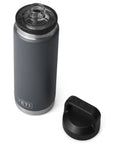 Yeti Rambler 26 OZ Bottle With Chug Cap (Charcoal) lid off