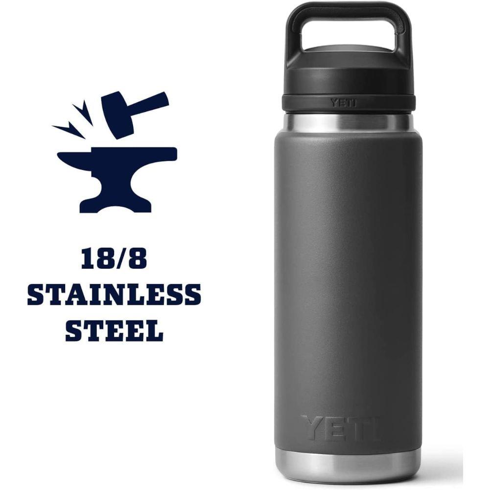 Yeti Rambler 26 OZ Bottle With Chug Cap (Charcoal) stainless steel