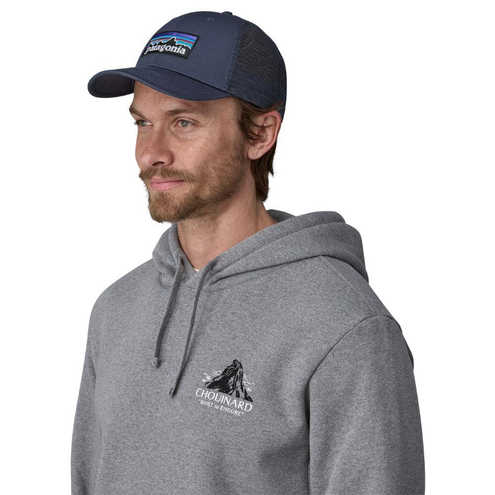 Patagonia P-6 Logo LoPro Trucker Hat (New Navy) model angle