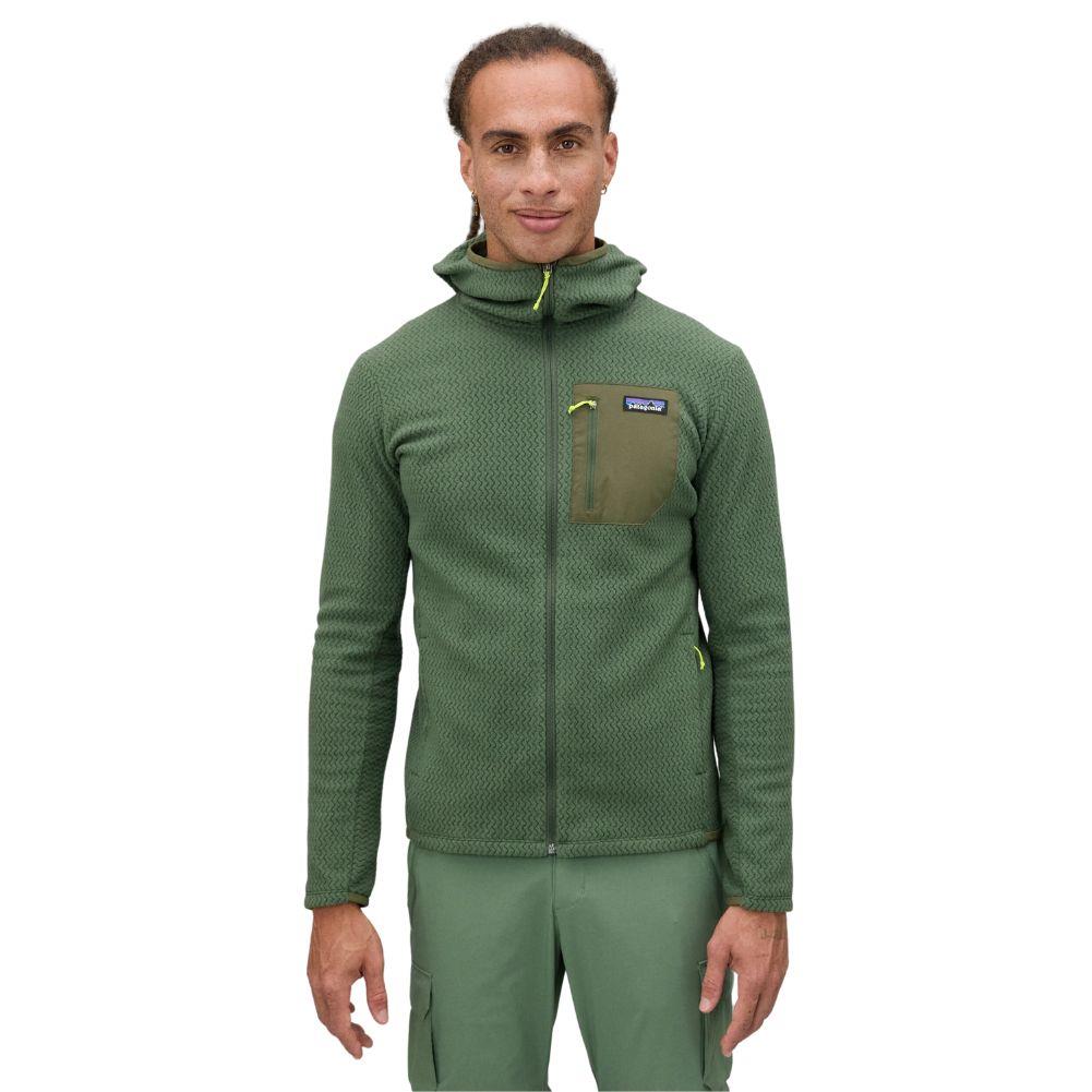 Patagonia Men's R1 Air Full-Zip Hoody (Torrey Pine Green) model front