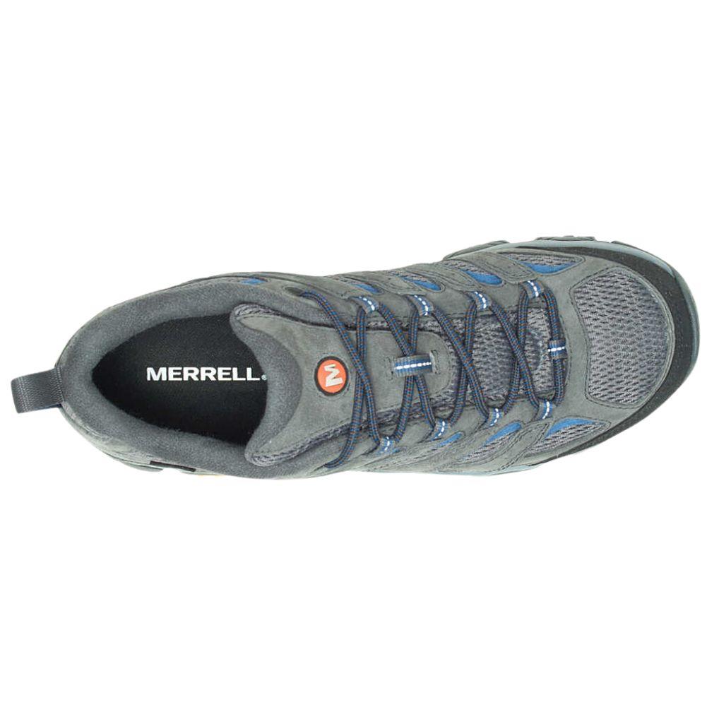 Merrell Men's Moab 3 GORE-TEX Walking Shoes (Granite/Poseidon) top view