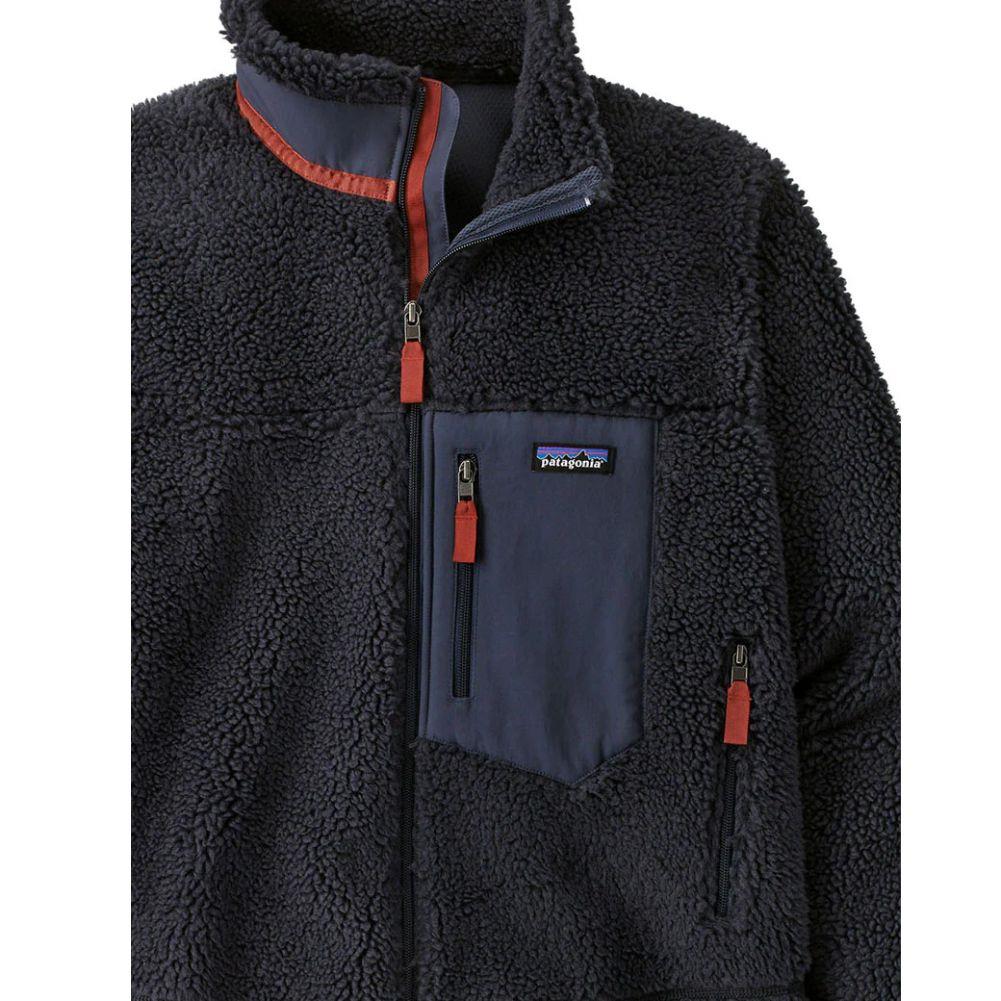 Patagonia Men's Classic Retro-X Fleece Jacket (Smoulder Blue) close up