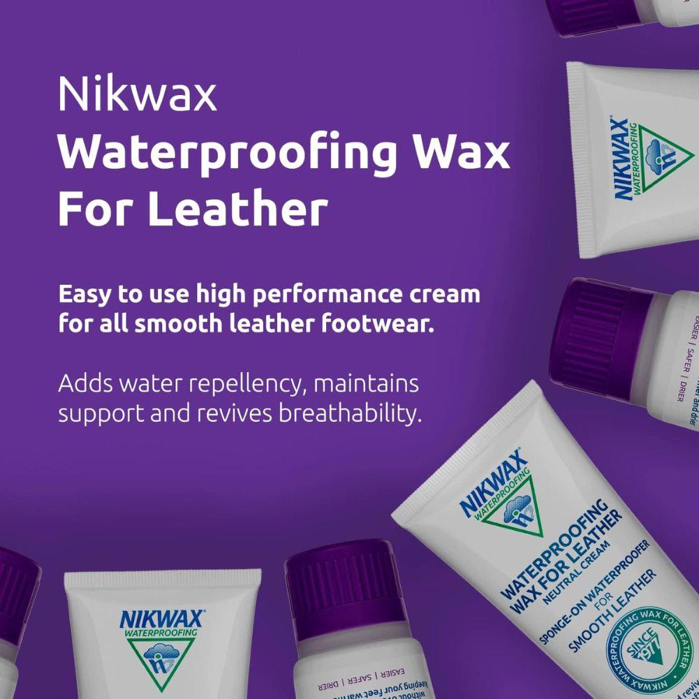 Nikwax Waterproofing Wax for Leather - 100ml (Cream/Neutral) for leather