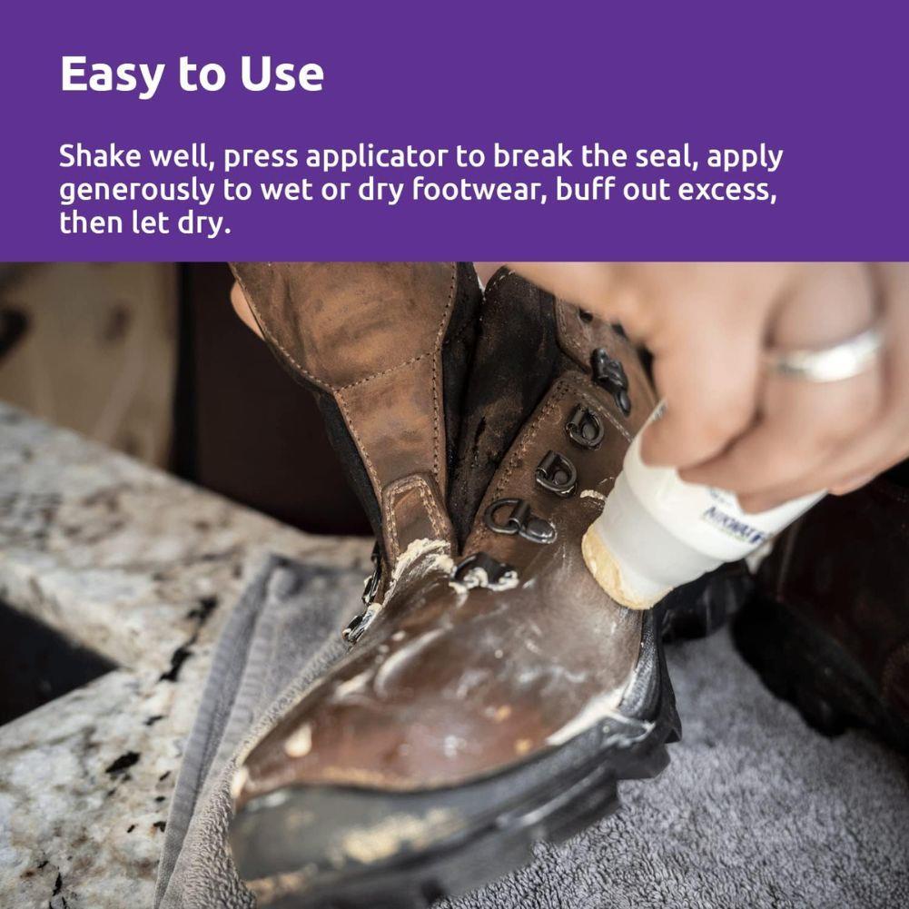 Nikwax Waterproofing Wax for Leather - 100ml (Cream/Neutral) easy to use