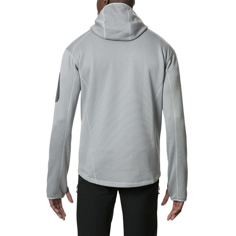 Berghaus Men&#39;s Pravitale Mountain 2.0 Hooded Fleece Jacket (Grey) model back