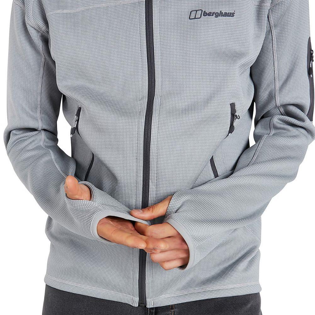 Berghaus Men&#39;s Pravitale Mountain 2.0 Hooded Fleece Jacket (Grey) hole in sleeve