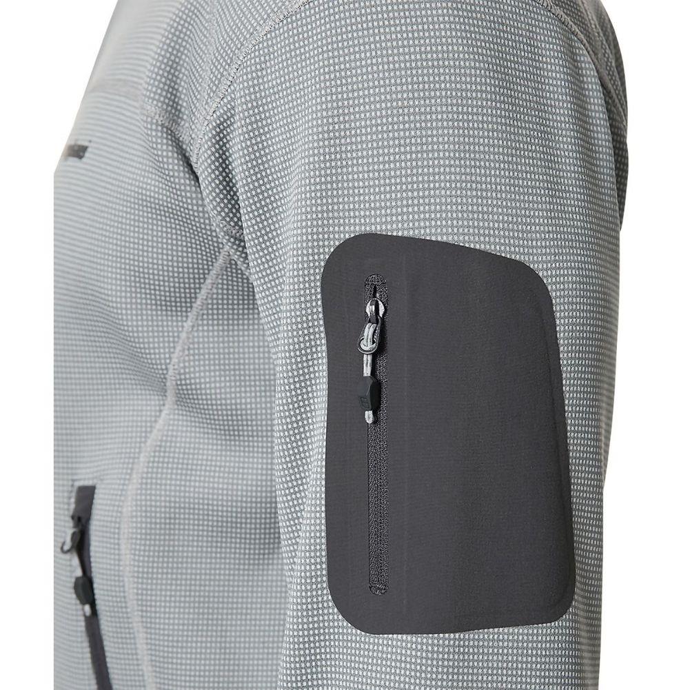 Berghaus Men&#39;s Pravitale Mountain 2.0 Hooded Fleece Jacket (Grey) sleevev pocket