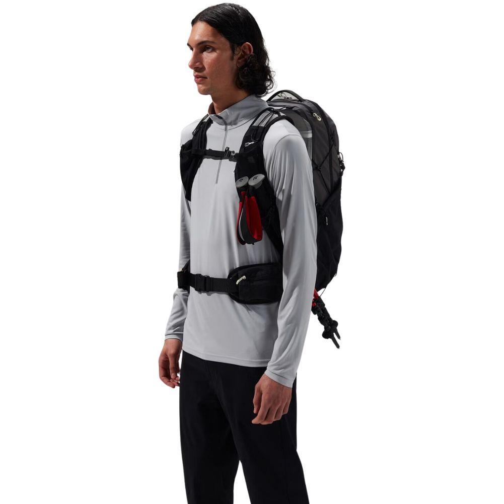 Berghaus Freeflow 24L Rucksack Pack (Grey/Black) model angle