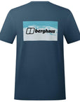 Berghaus Men's Cheviot Box Logo Short Sleeve T-Shirt (Blue) back