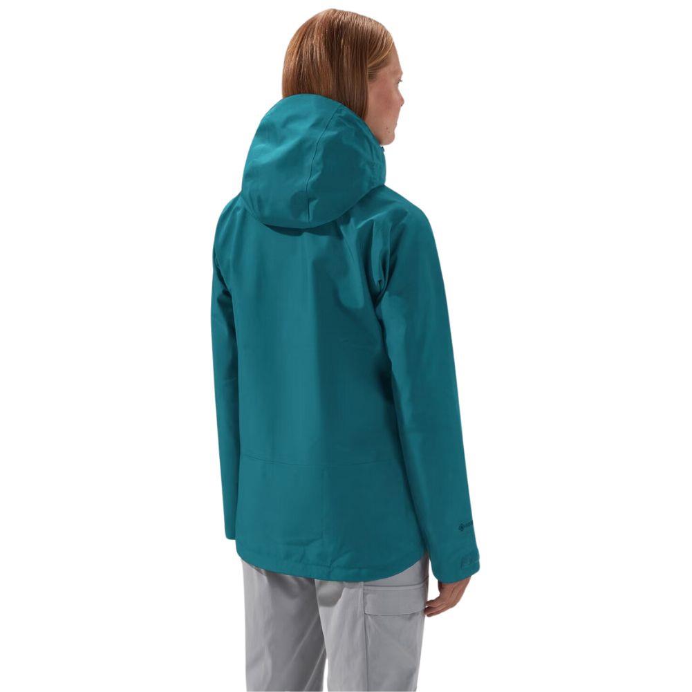 Berghaus Women&#39;s Bramblfell InterActive Gore-Tex Jacket (Jungle Jewel) model back right angle