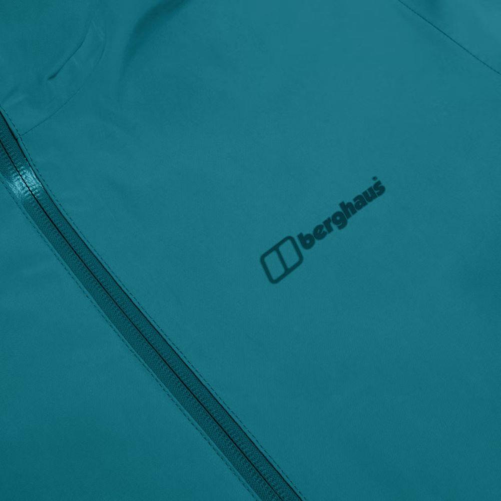 Berghaus Women&#39;s Bramblfell InterActive Gore-Tex Jacket (Jungle Jewel) close up logo