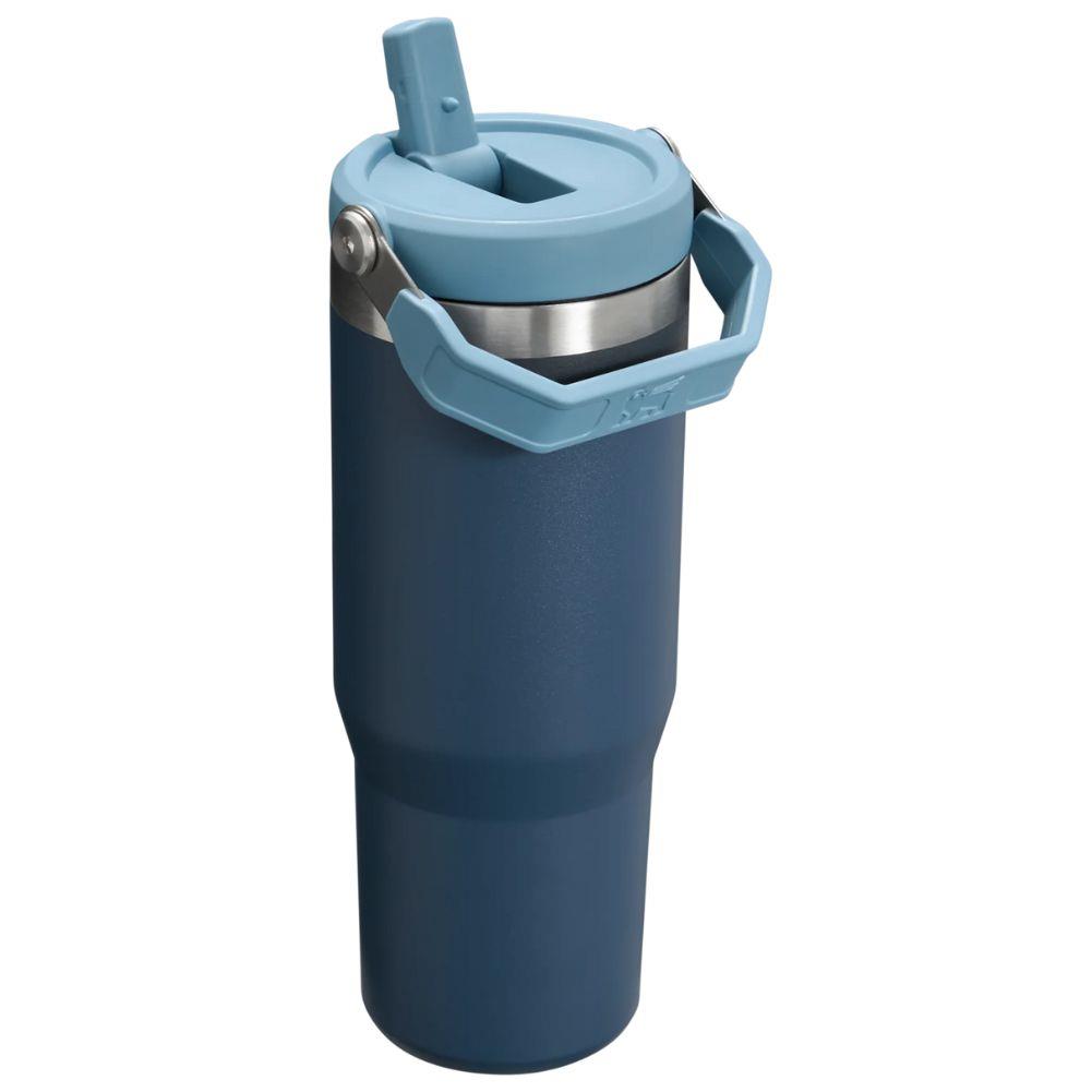 Stanley Iceflow Flip Straw Tumbler 890ML (Navy) back straw up