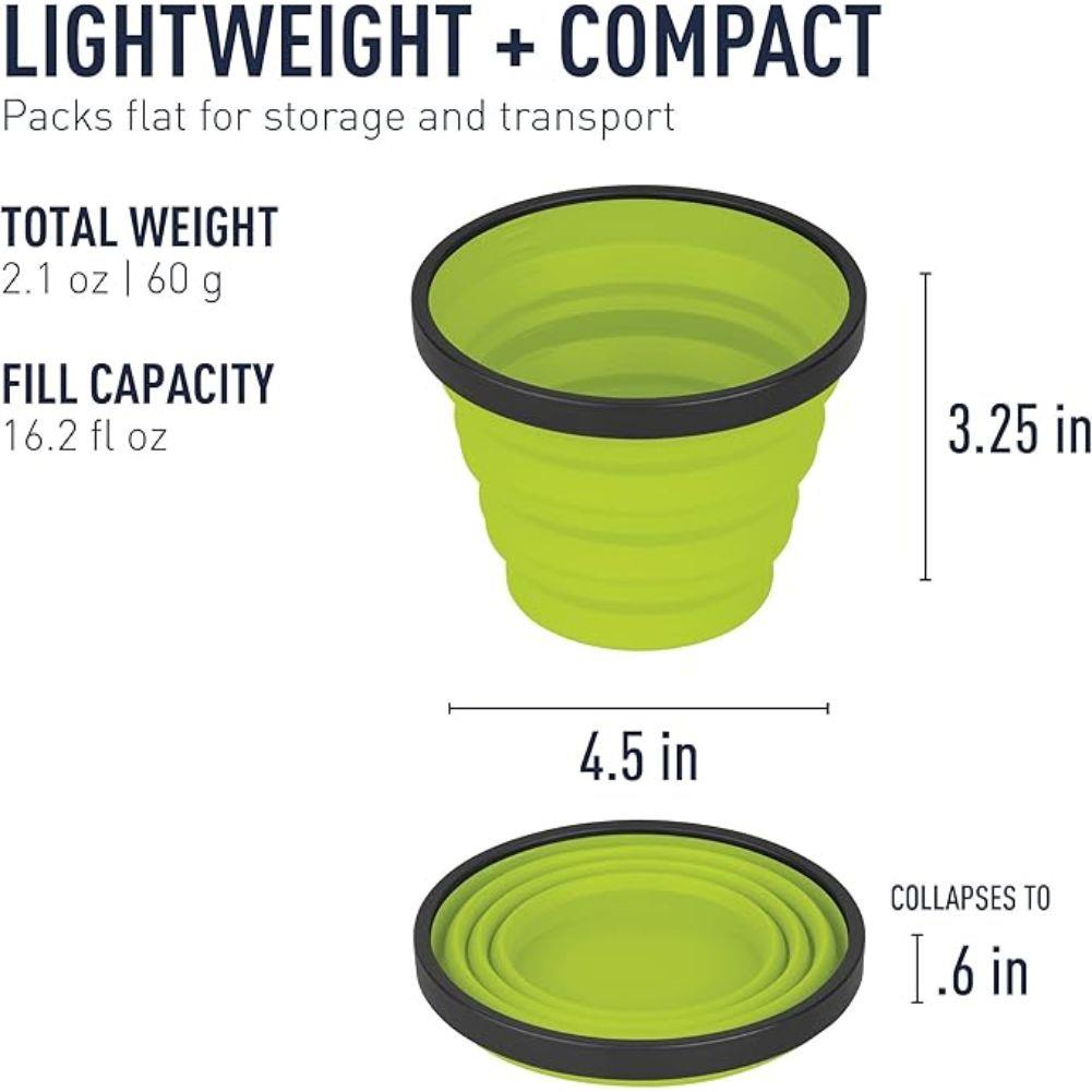 Sea to Summit Collapsible X-Mug (Lime) lightweight