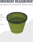 Sea to Summit Collapsible X-Mug (Lime) measrements