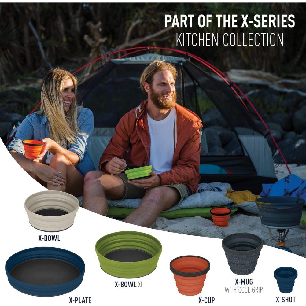 Sea To Summit X-Plate Collapsible Camping Plate (Sand) sizes