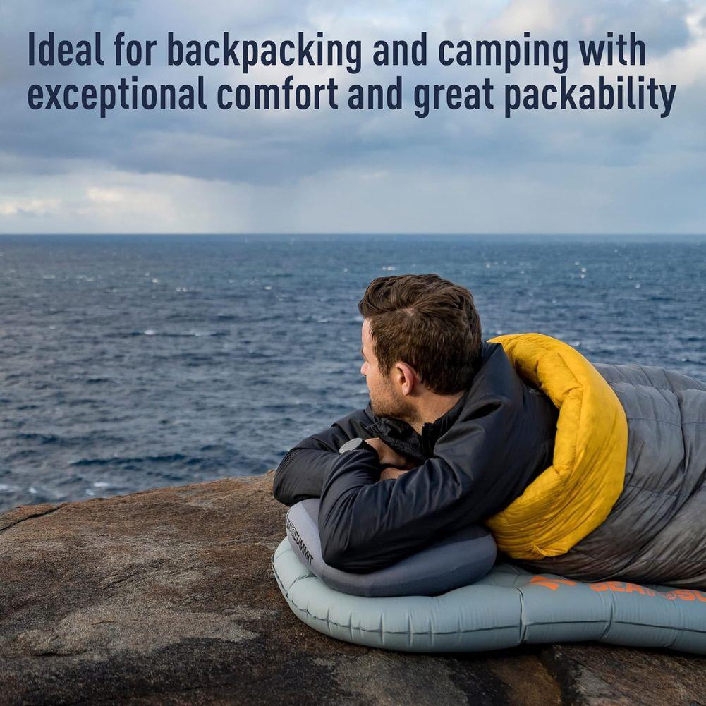 Sea To Summit Aeros Premium Pillow - Regular (Grey) backpacking