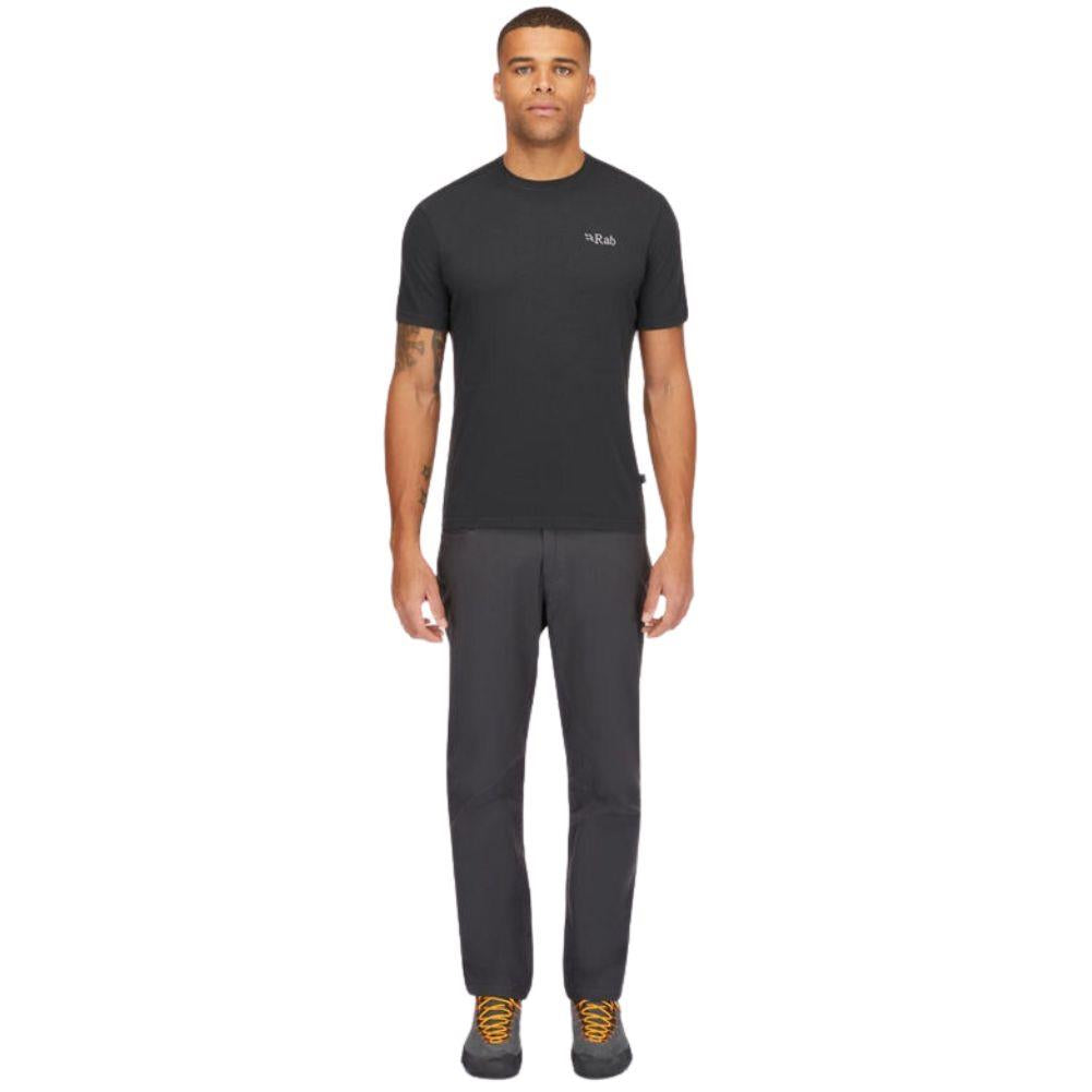 Rab Men&#39;s Crimp Elevation Tee (Beluga) full body