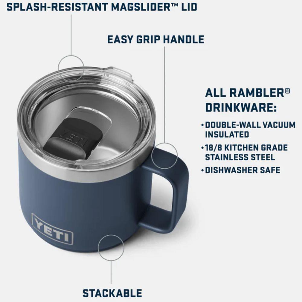 YETI Rambler 14 OZ (414ml) Stackable MS Mug (Rescue Red) info