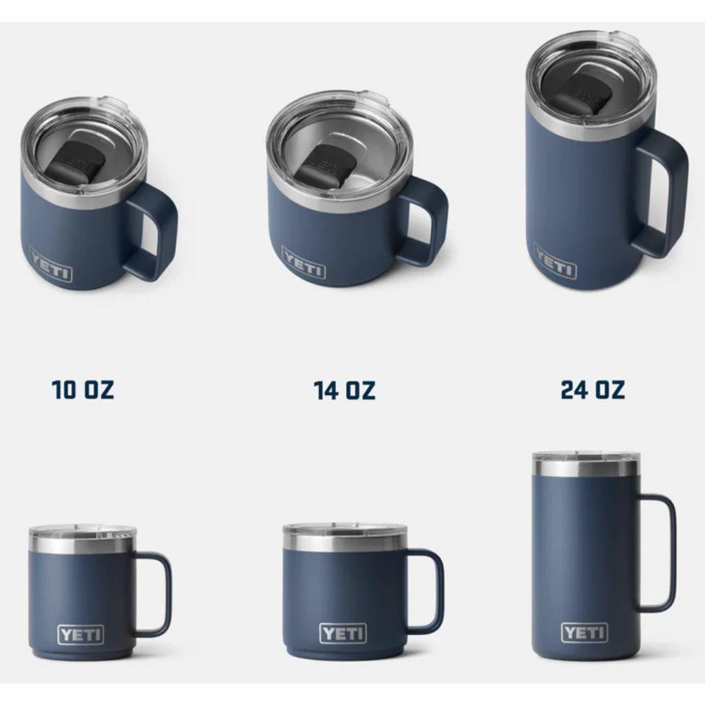 YETI Rambler 14 OZ (414ml) Stackable MS Mug (Navy) sizes