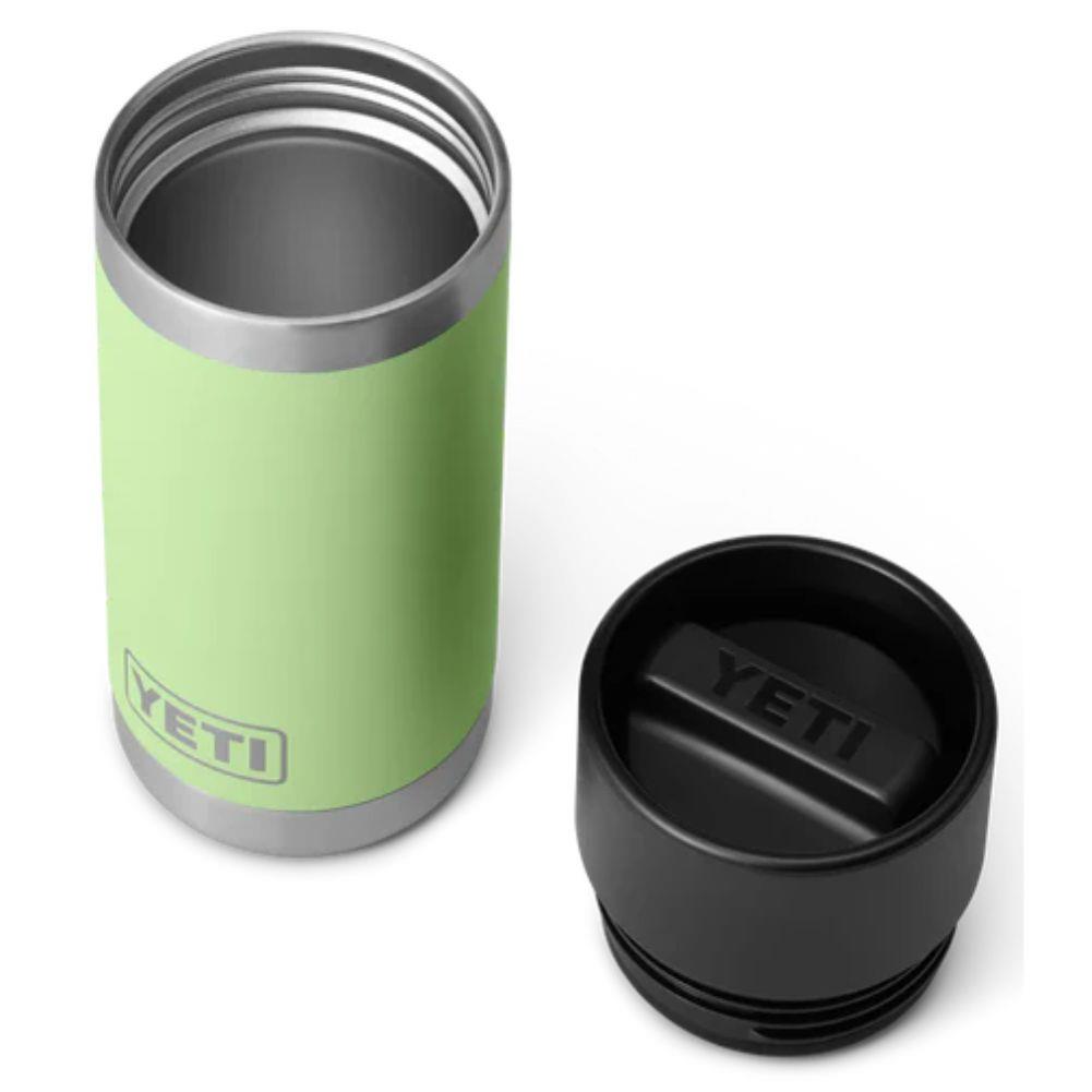 Yeti Rambler 12 OZ Bottle With Hotshot Cap (Key Lime) lid off