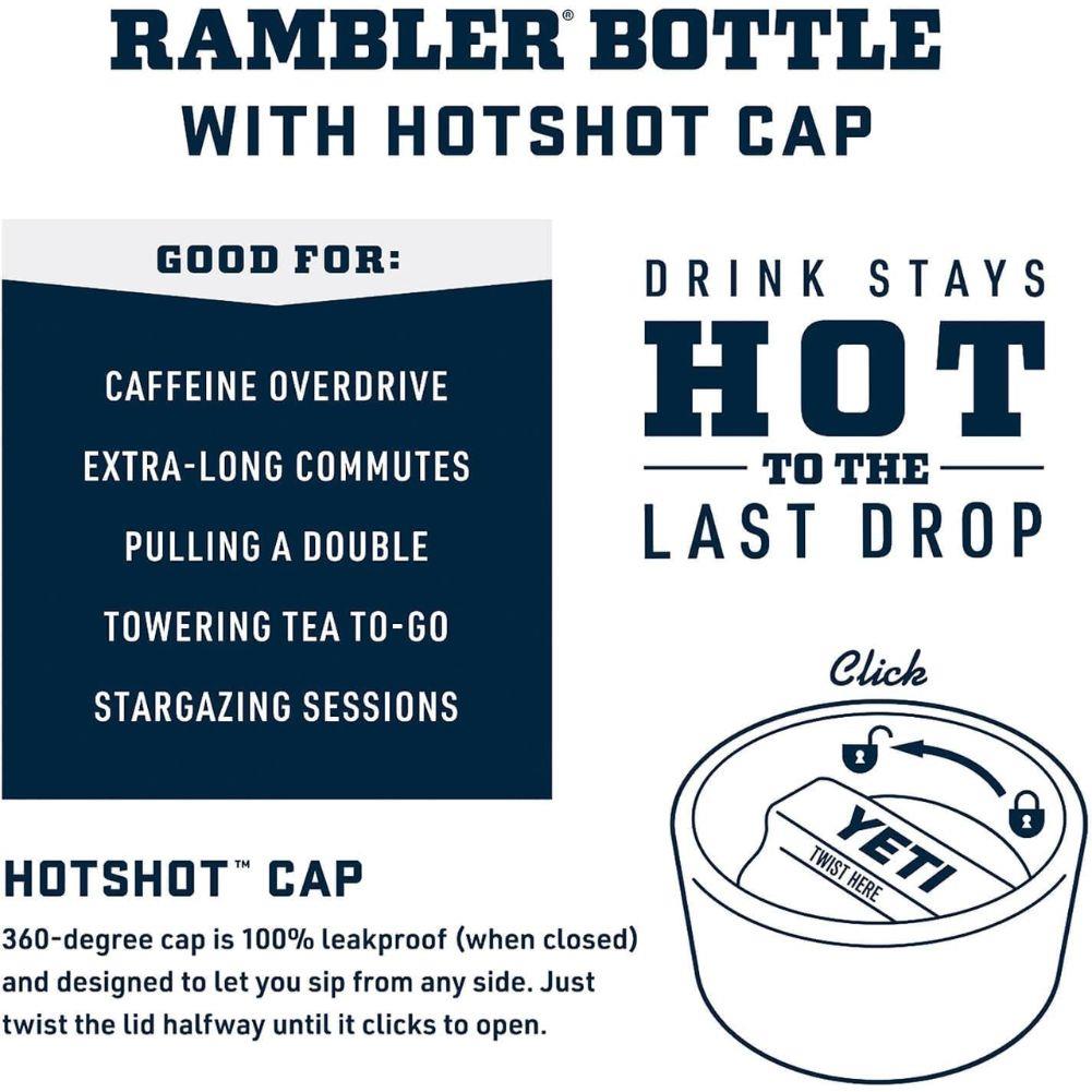 Yeti Rambler 12 OZ Bottle With Hotshot Cap (Key Lime) info