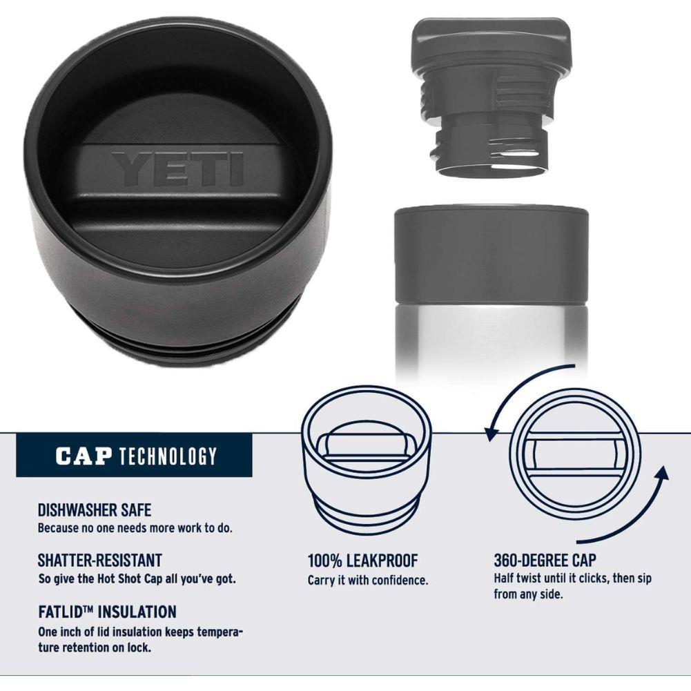 Yeti Rambler 12 OZ Bottle With Hotshot Cap (Key Lime) the screw cap