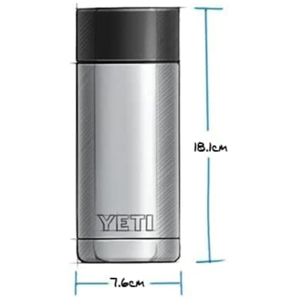 Yeti Rambler 12 OZ Bottle With Hotshot Cap (Key Lime) measurements