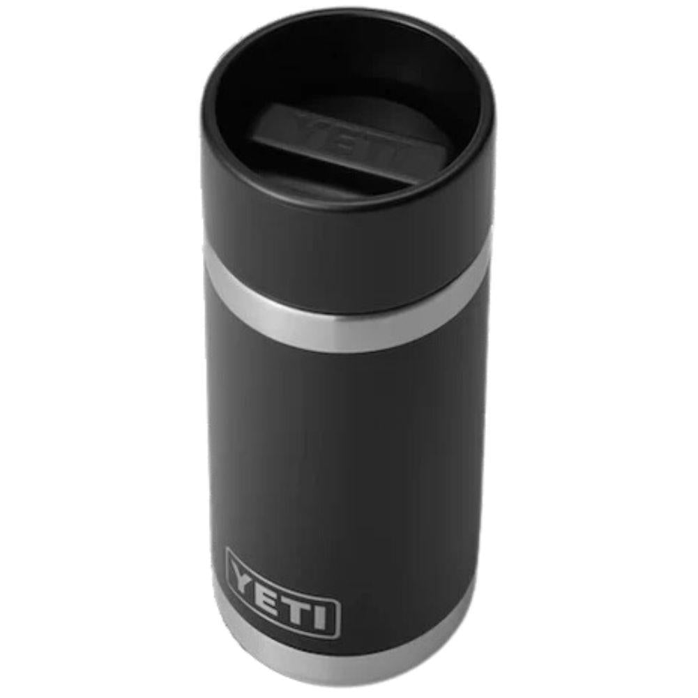 Yeti Rambler 12 OZ Bottle With Hotshot Cap (Black) top angle