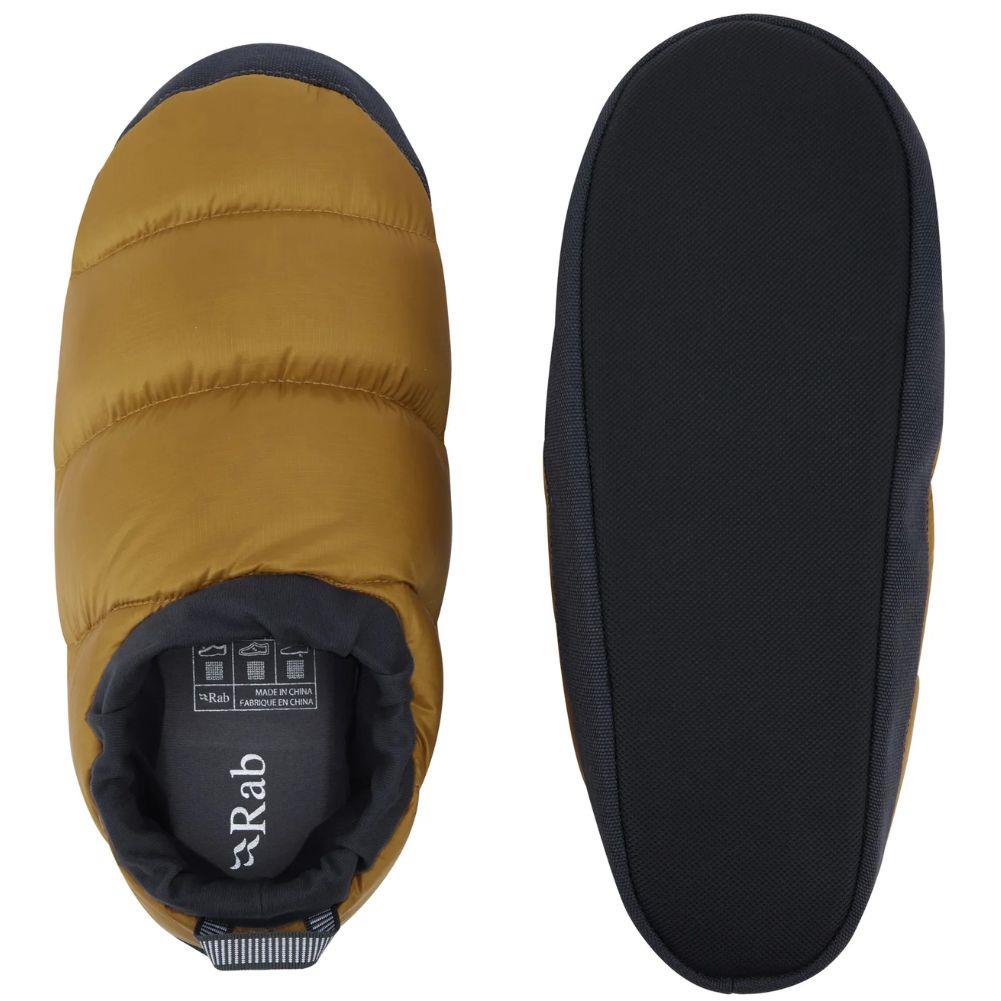 Rab Down Hut Slipper (Dark Butternut) top and bottom