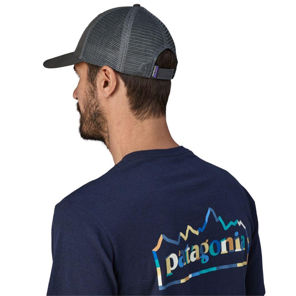 Patagonia P-6 Logo LoPro Trucker Hat (Forge Grey) model back