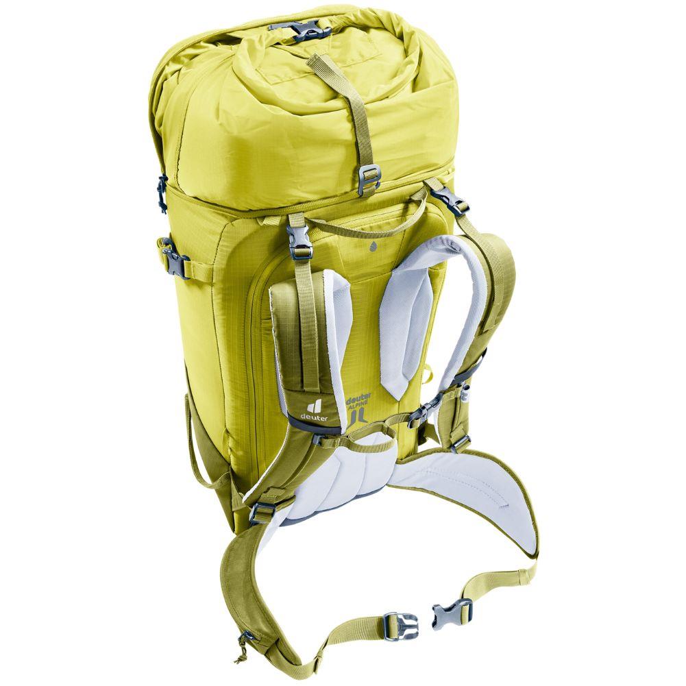 Deuter Freerider Pro 34+ Ski Touring Backpack (Cactus/Sprout) top angle