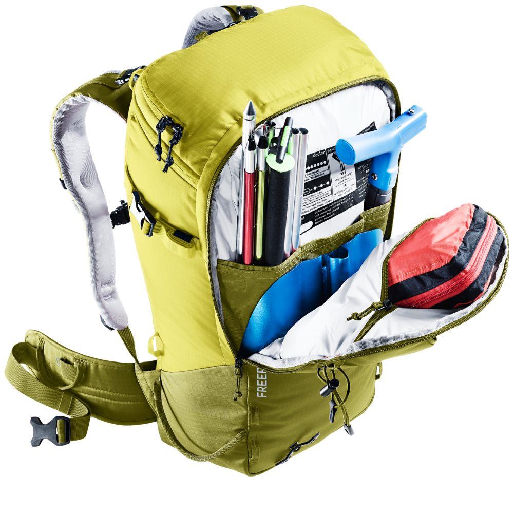 Deuter Freerider Pro 34+ Ski Touring Backpack (Cactus/Sprout) inside