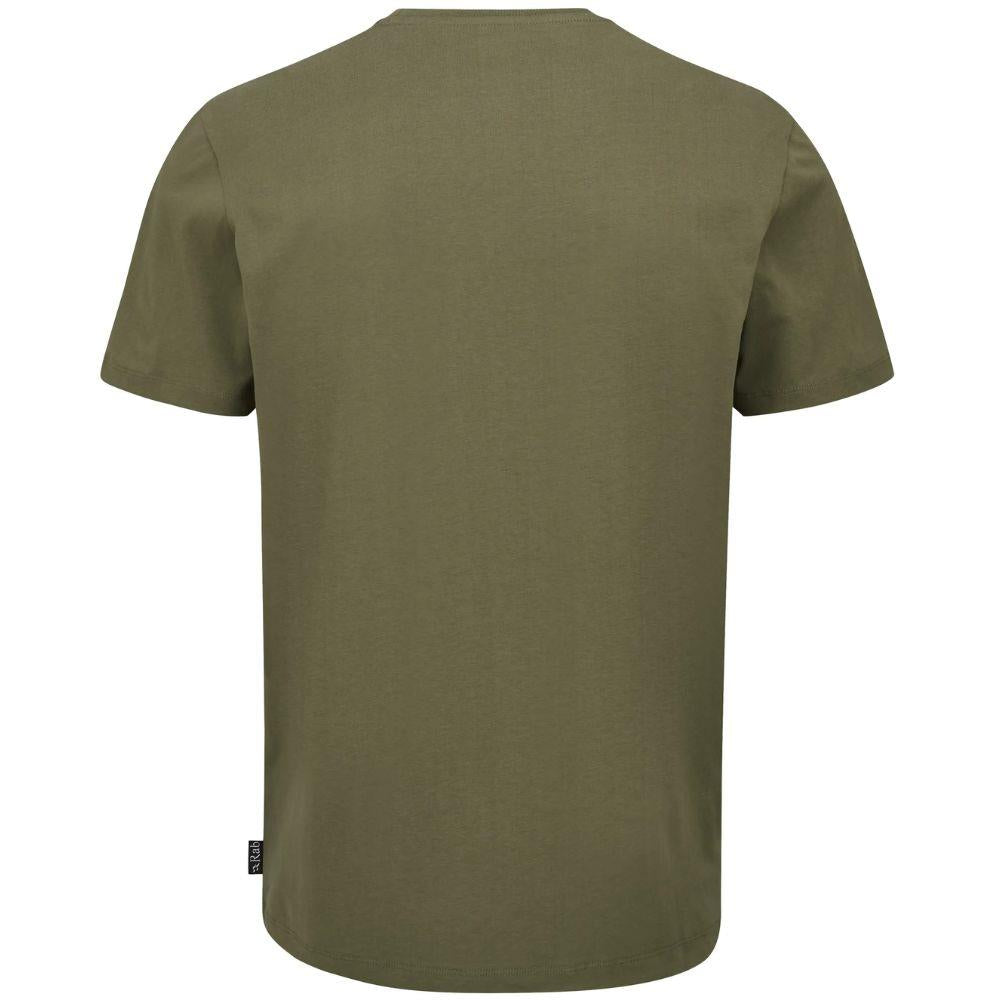 Rab Men's Basecamp Logo Badge Tee (Light Khaki) back