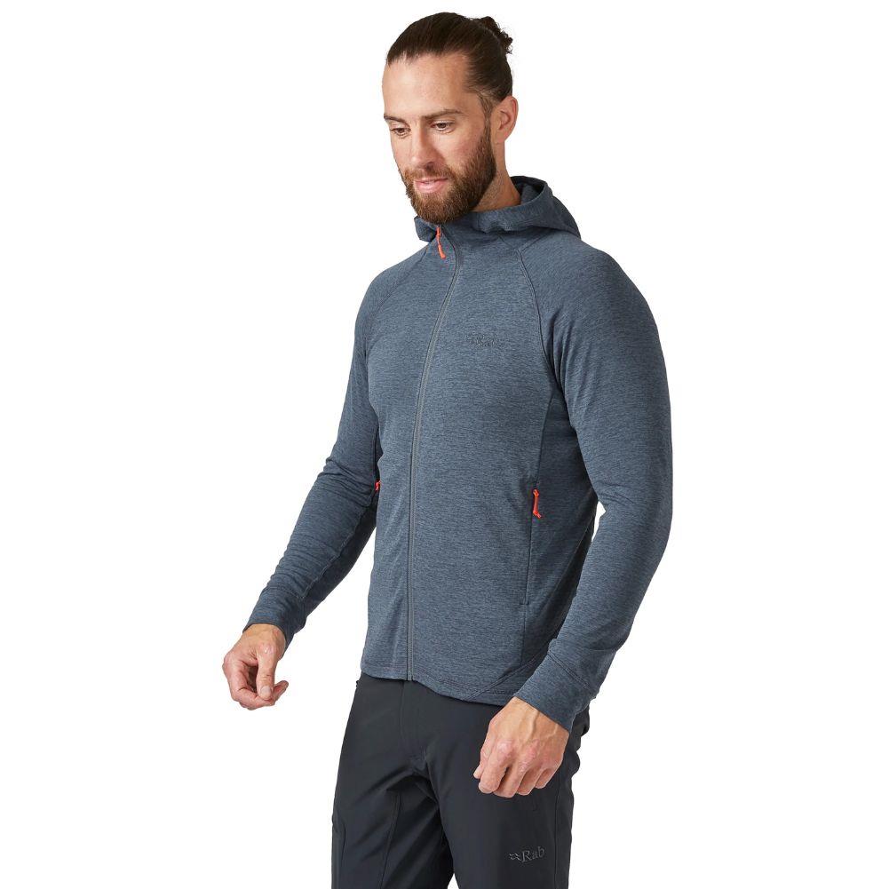 Rab Men's Nexus Hoody (Steel) model left